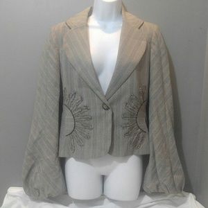 Tom Nguyen Puff Sleeve Blazer Size 10